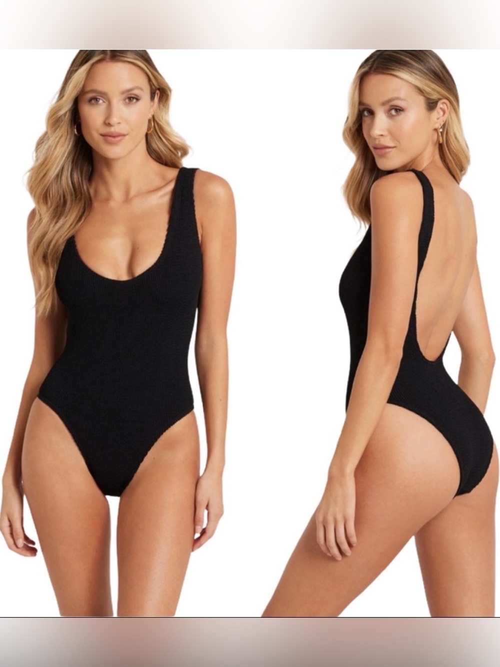 NWT Bond-Eye Mara One Piece Swimsuit Black Crinkle One Size XS-L Made  Australia